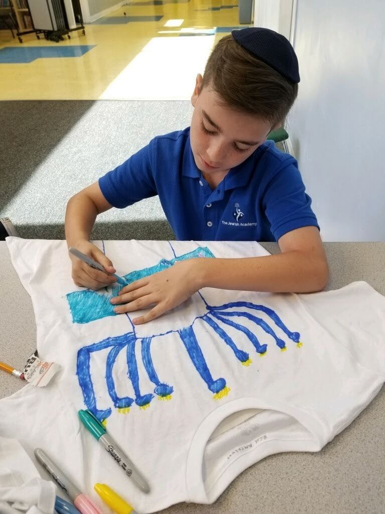 Student painting