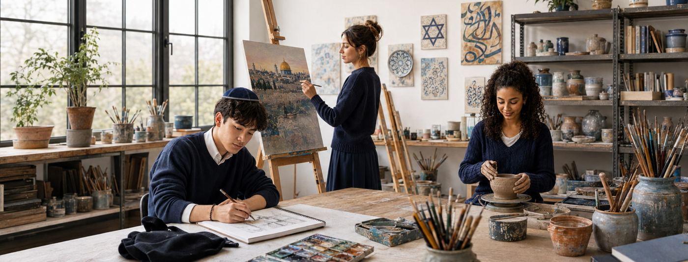 Art elective at Landow Jewish Academy