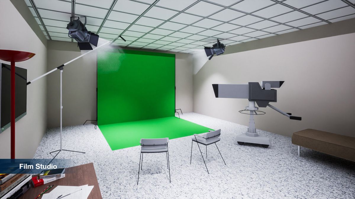 Green screen studio